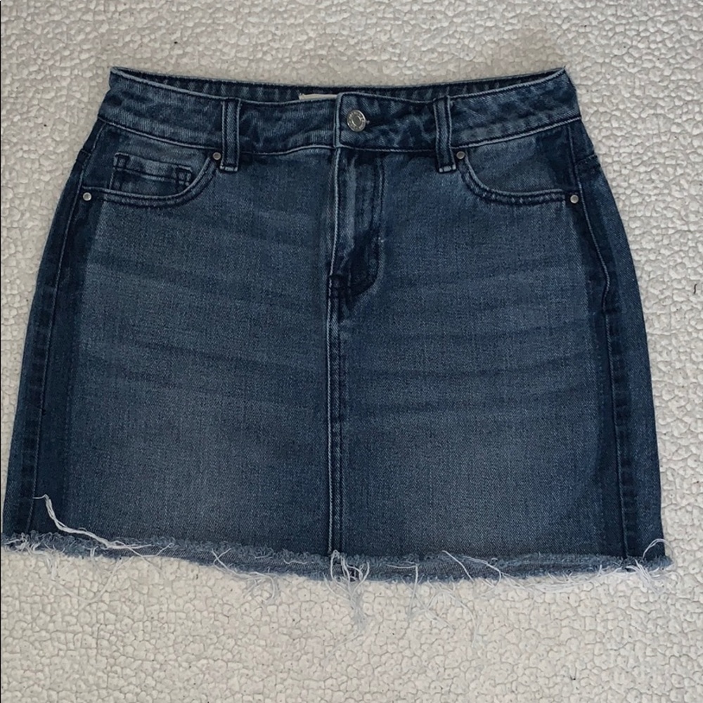 Jean mini skirt